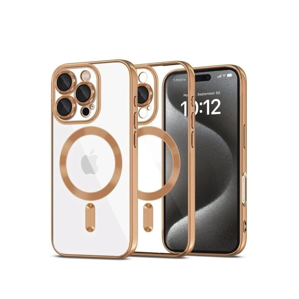 Mey İthalat®  iPhone 16 Pro Max Kılıf Kross Magneticsafe Kapak - Çöl Titanyum