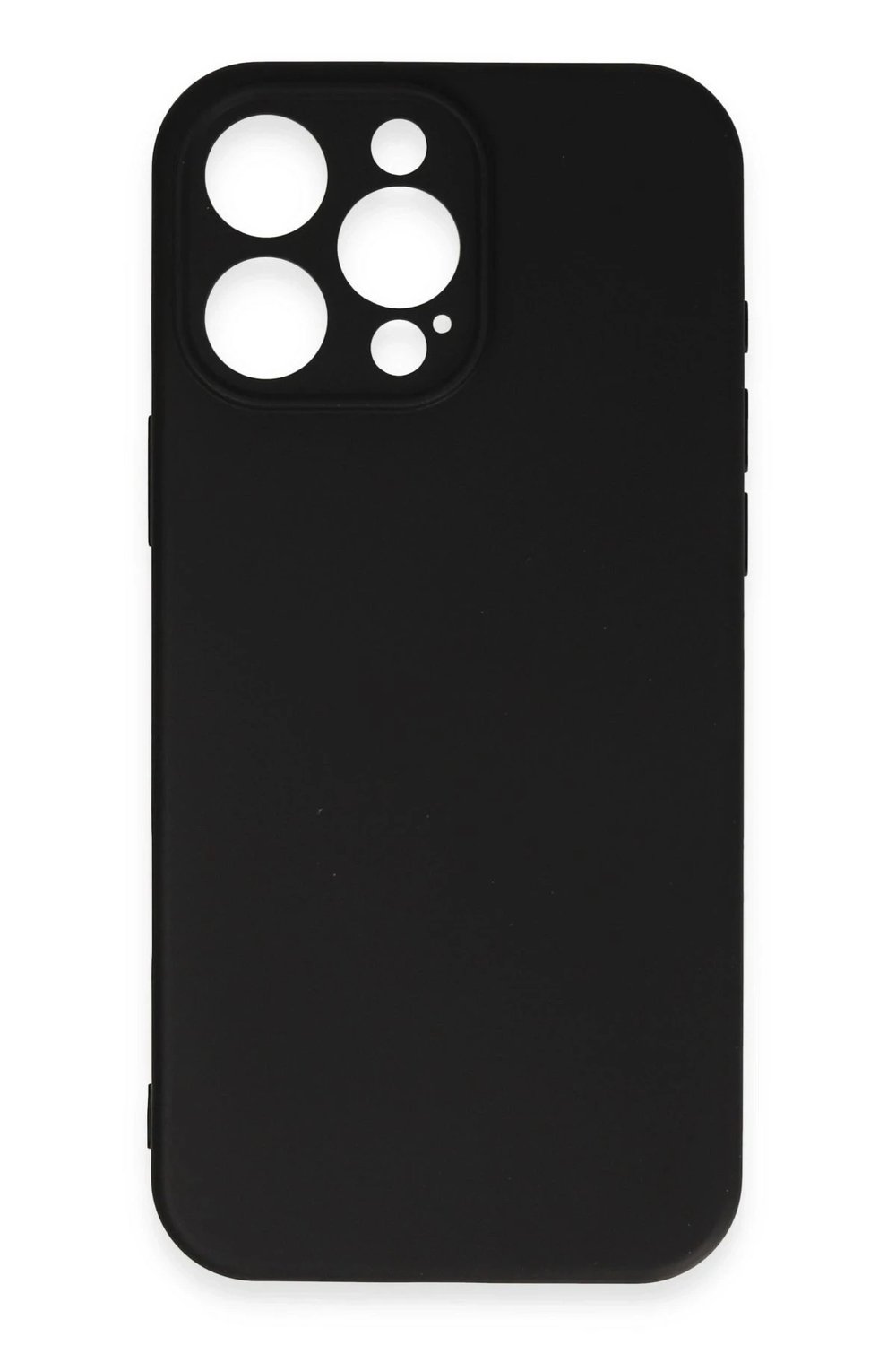 Mey İthalat®  iPhone 16 Pro Max Kılıf Nano içi Kadife Silikon - Siyah