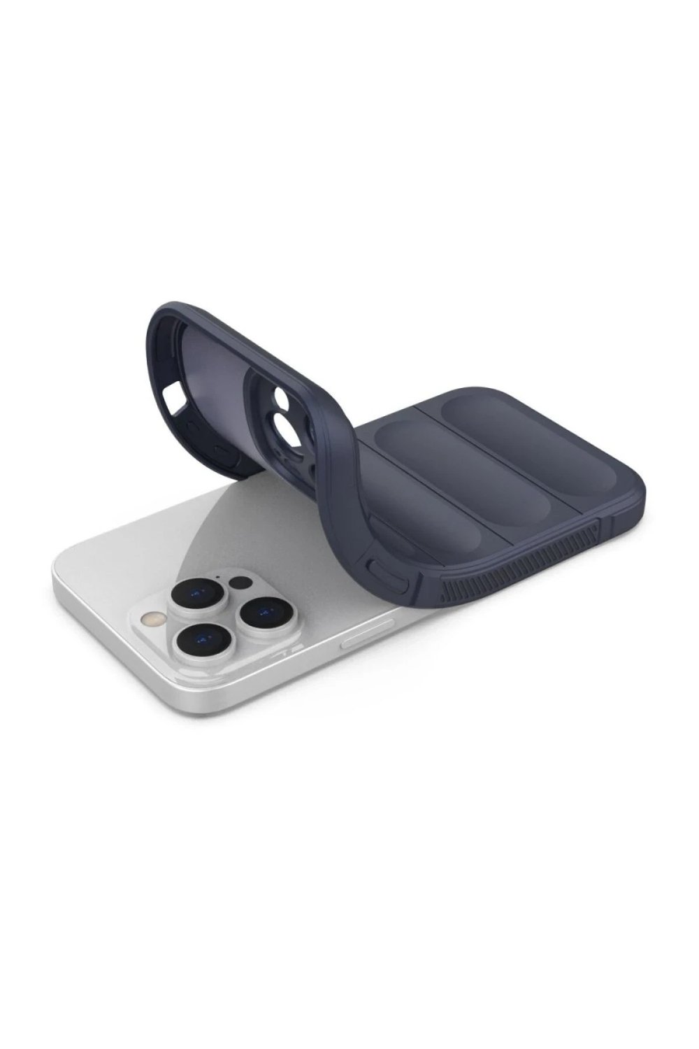 Mey İthalat®  iPhone 16 Pro Max Kılıf Optimum Silikon - Lacivert