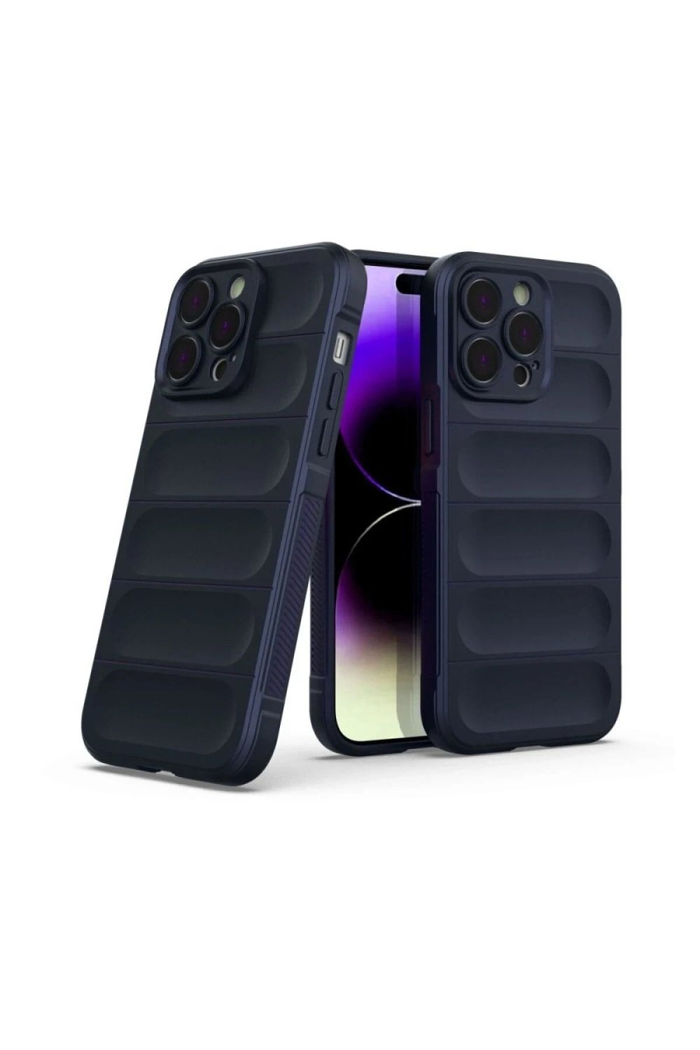 Mey İthalat®  iPhone 16 Pro Max Kılıf Optimum Silikon - Lacivert
