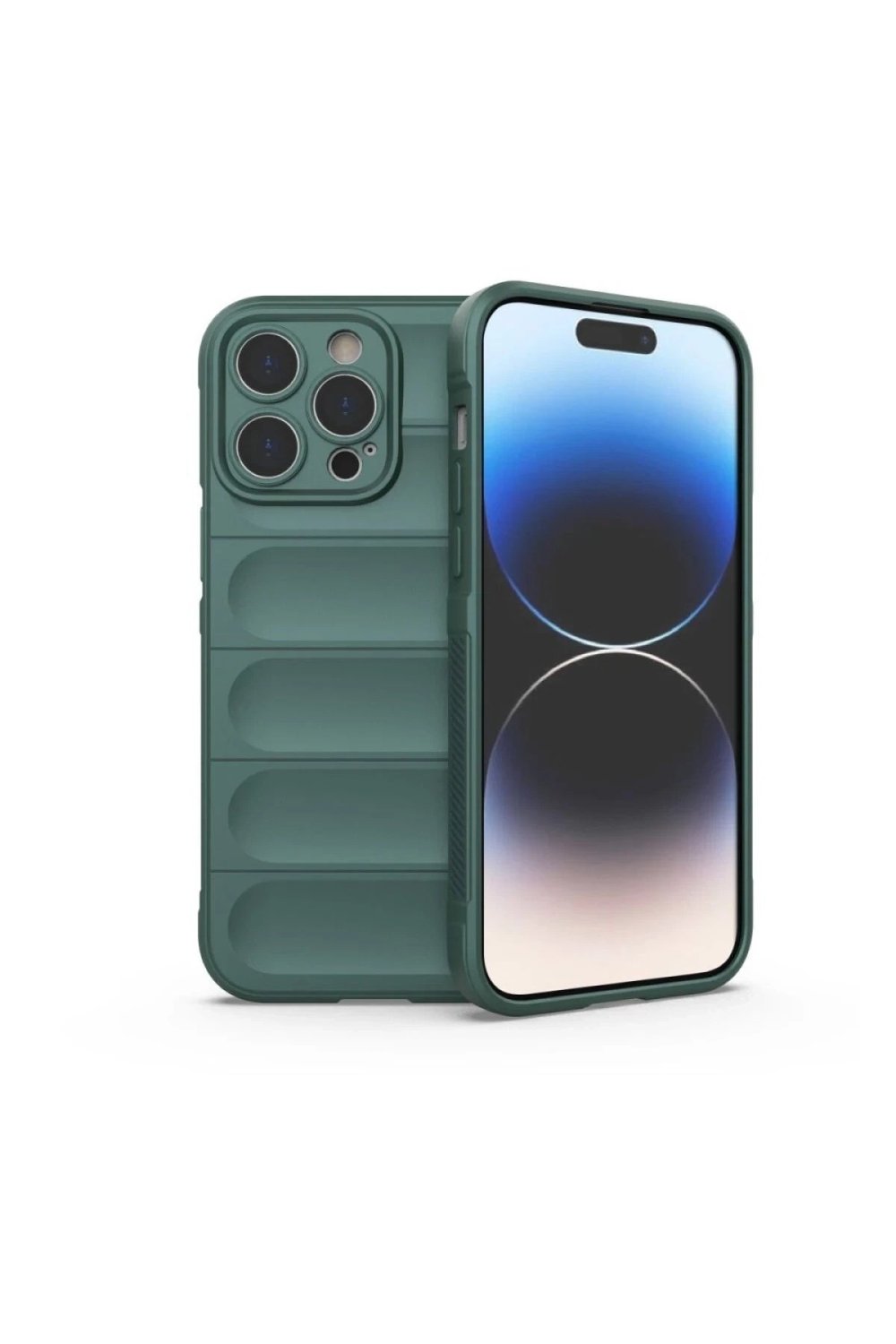 Mey İthalat®  iPhone 16 Pro Max Kılıf Optimum Silikon - Koyu Yeşil