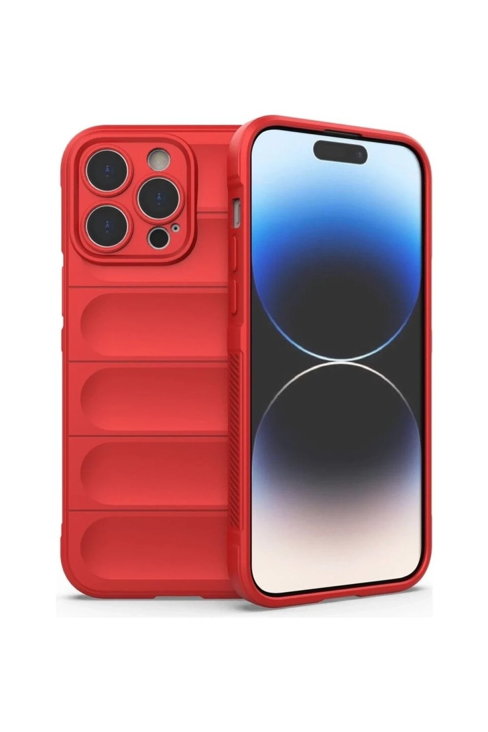 Mey İthalat®  iPhone 16 Pro Max Kılıf Optimum Silikon - Kırmızı