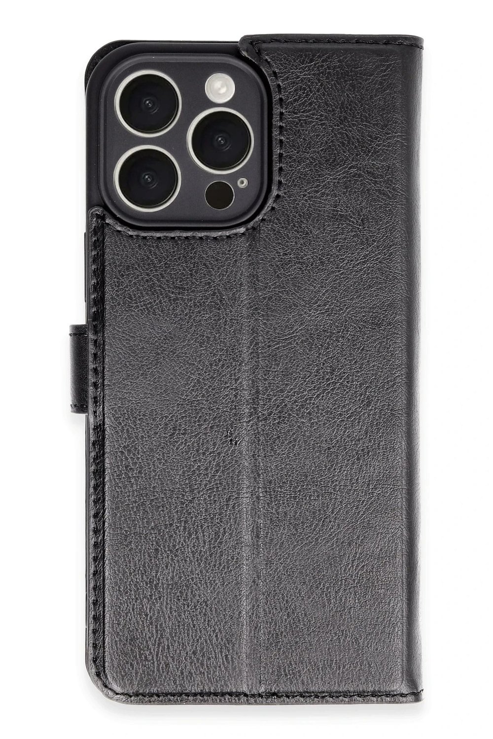 Mey İthalat®  iPhone 16 Pro Max Kılıf Trend S Plus Kapaklı Kılıf - Siyah