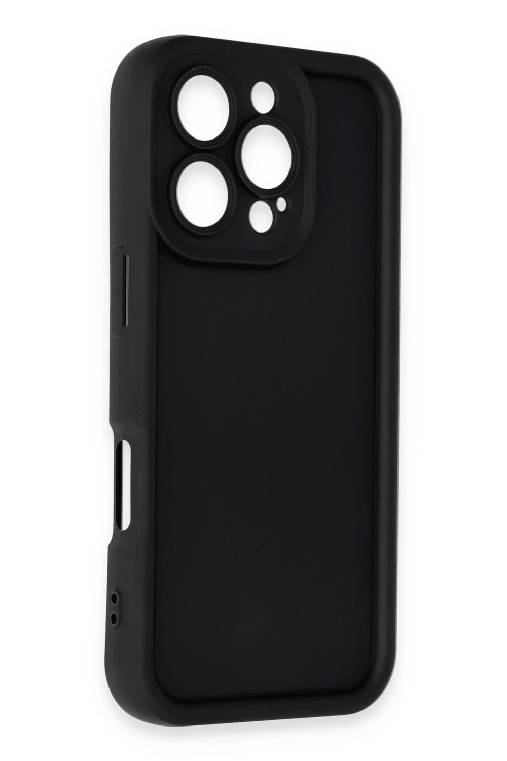 Mey İthalat®  iPhone 16 Pro Max Kılıf Viera Silikon - Siyah