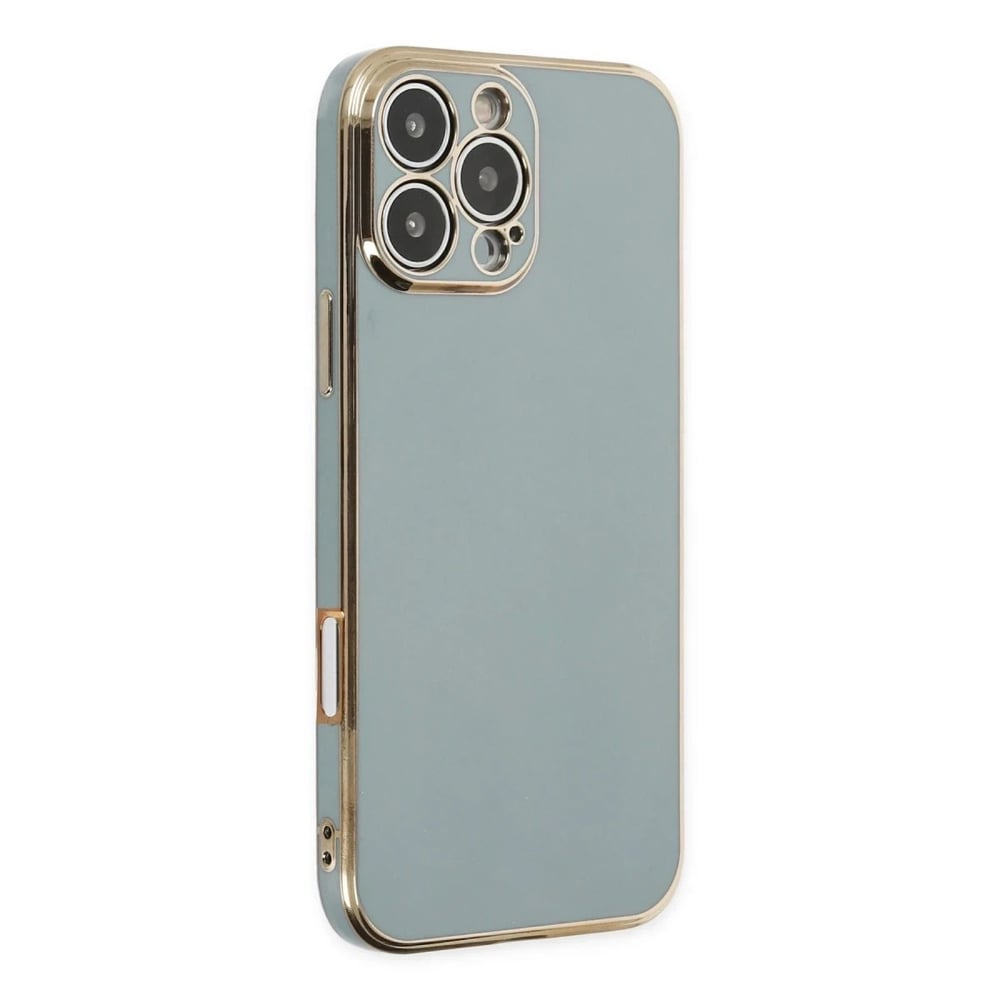 Mey İthalat®  iPhone 16 Pro Max Kılıf Volet Silikon - Açık Yeşil