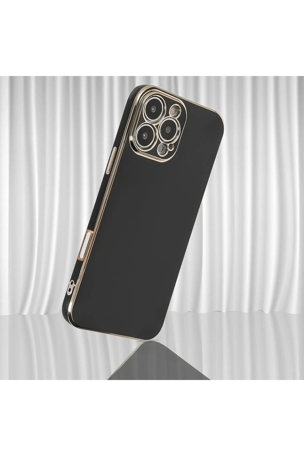 Mey İthalat®  iPhone 16 Pro Max Kılıf Volet Silikon - Mor