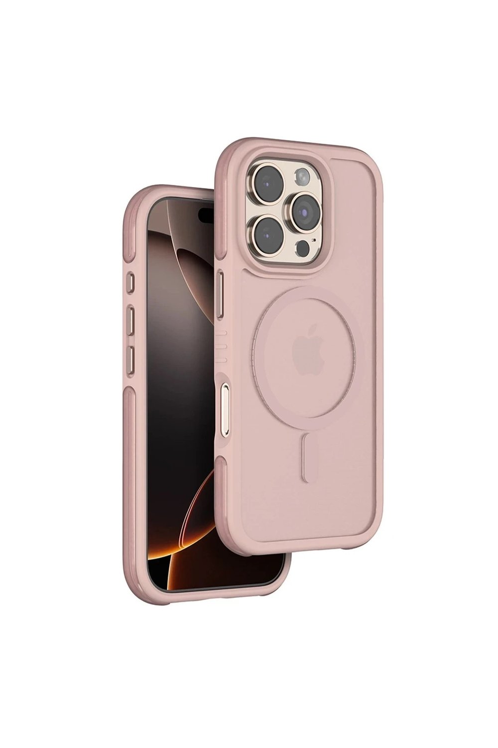 Mey İthalat®  iPhone 16 Pro Max Orbit Magsafe Kapak - Rose Gold