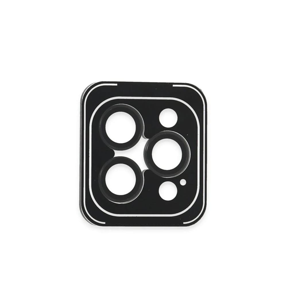 Mey İthalat®  iPhone 16 Pro Max PVD Metal Kamera Lens - Siyah
