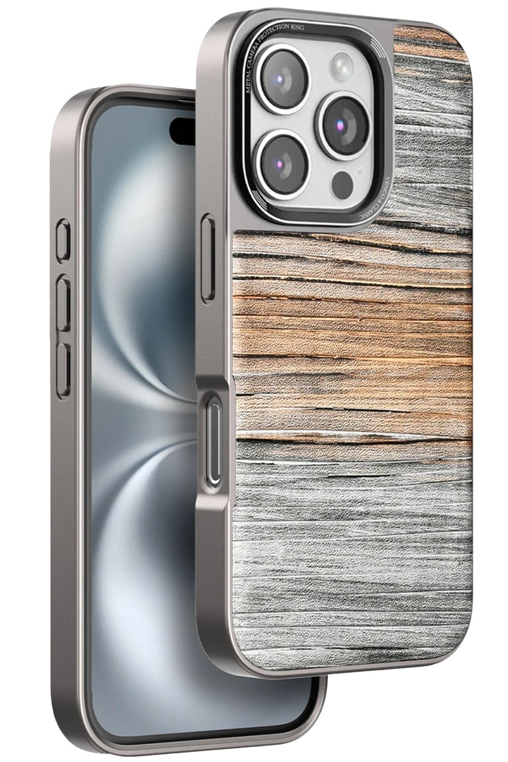 Mey İthalat®  iPhone 16 Pro Max Wave Kapak - Sarı