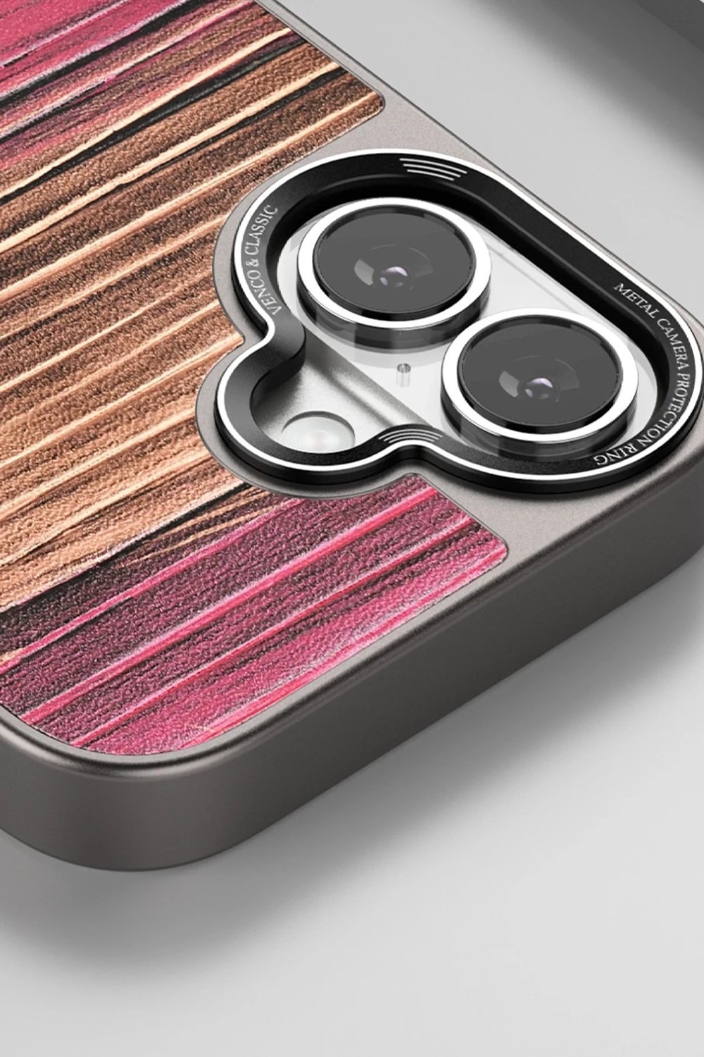 Mey İthalat®  iPhone 16 Pro Wave Kapak - Kahverengi