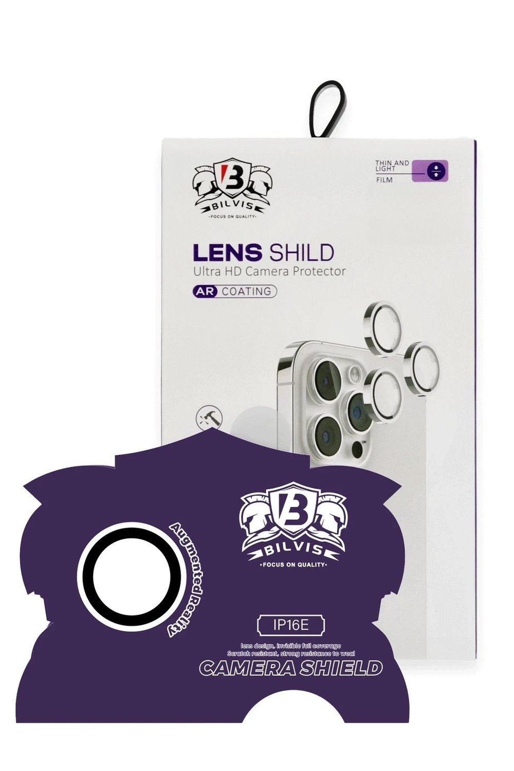 Mey İthalat®  iPhone 16E Bilvis Titan Kamera Lens - Beyaz