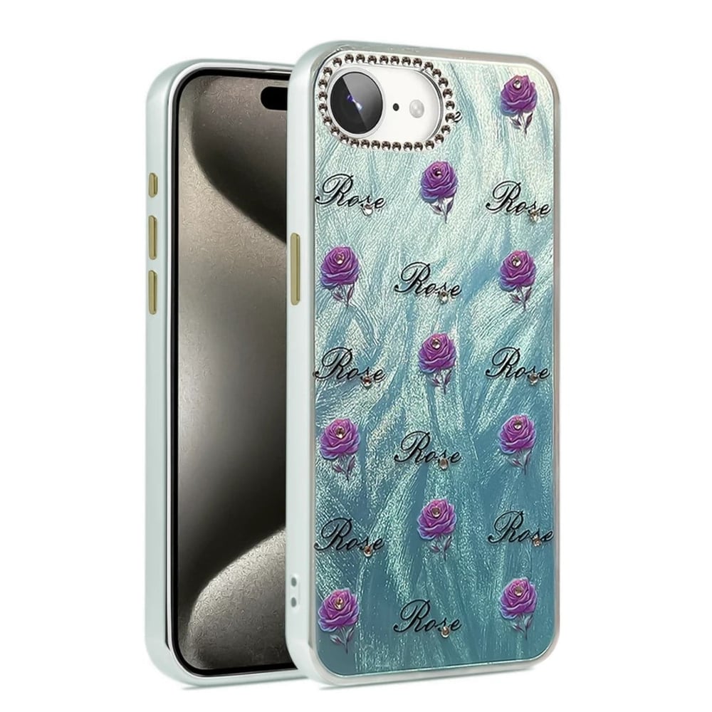 Mey İthalat®  iPhone 16E Kılıf Blade Aynalı Desenli Kapak - Desen 9