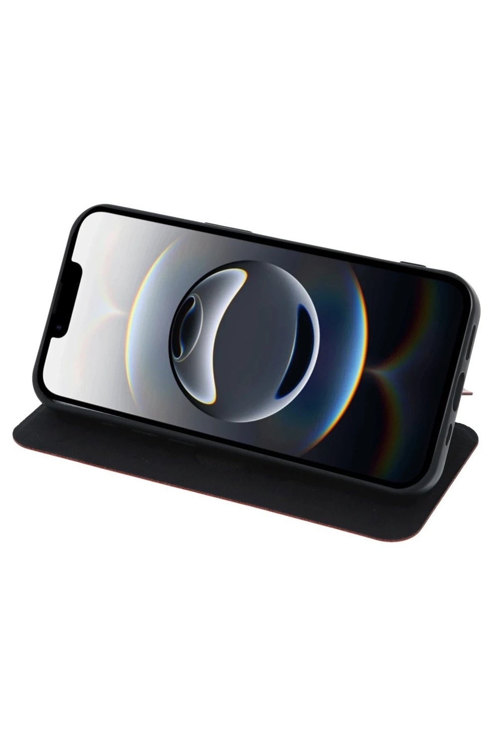 Mey İthalat®  iPhone 16E Kılıf Flip Cover - Taba