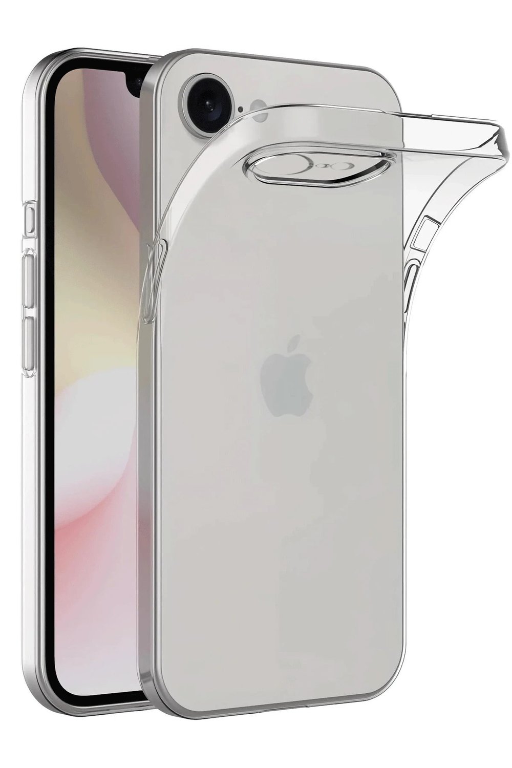 Mey İthalat®  iPhone 16E Kılıf Lüx Şeffaf Silikon