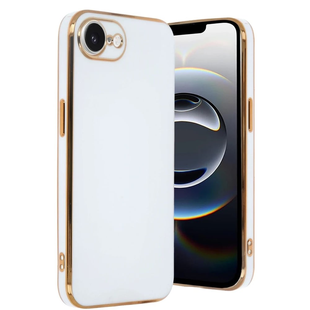 Mey İthalat®  iPhone 16E Kılıf Volet Silikon - Beyaz