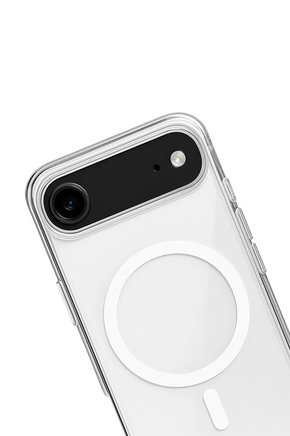 Mey İthalat®  iPhone 17 Air Kılıf Magneticsafe Şeffaf Silikon - Şeffaf