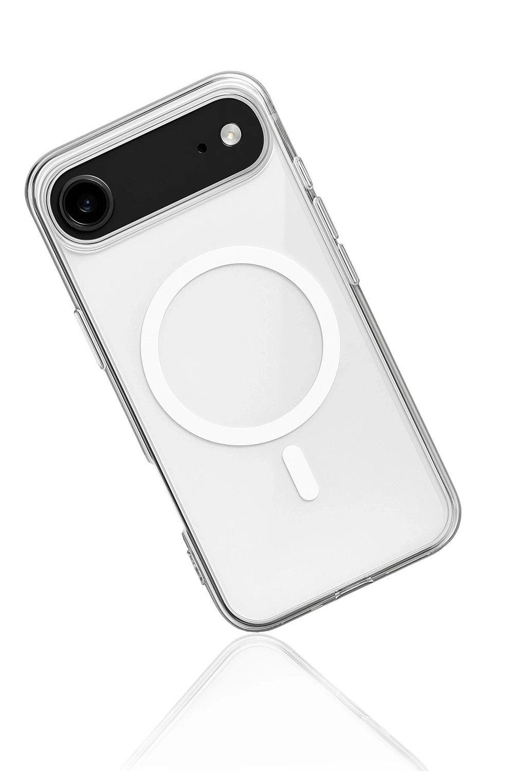 Mey İthalat®  iPhone 17 Air Kılıf Magneticsafe Şeffaf Silikon - Şeffaf
