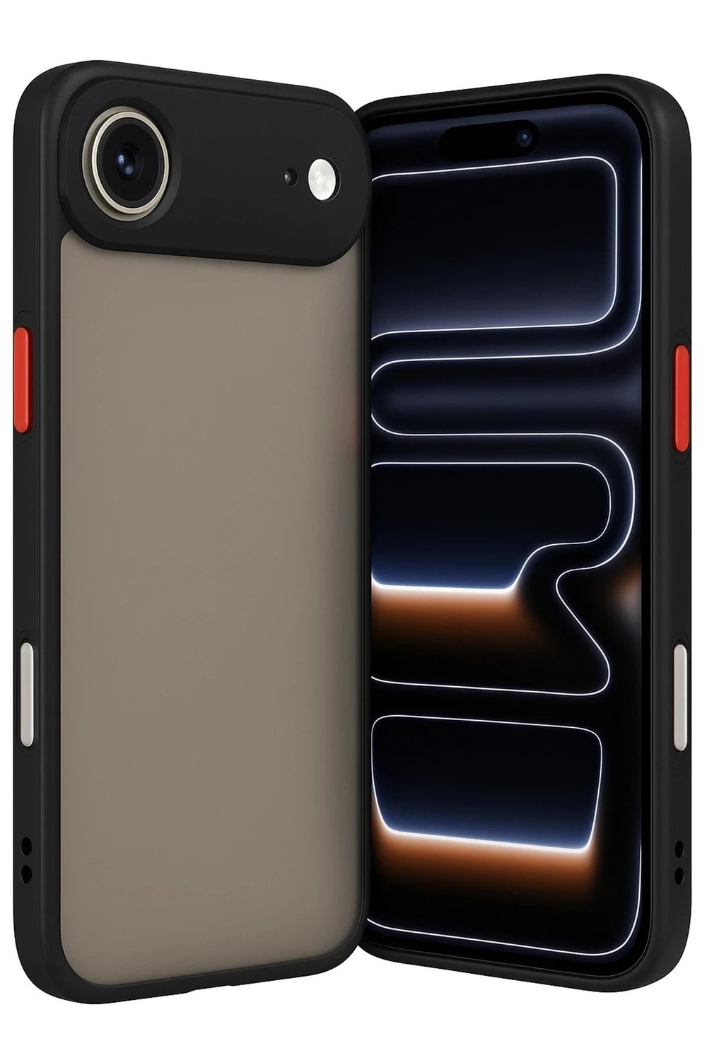 Mey İthalat®  iPhone 17 Air Kılıf Montreal Silikon Kapak - Siyah