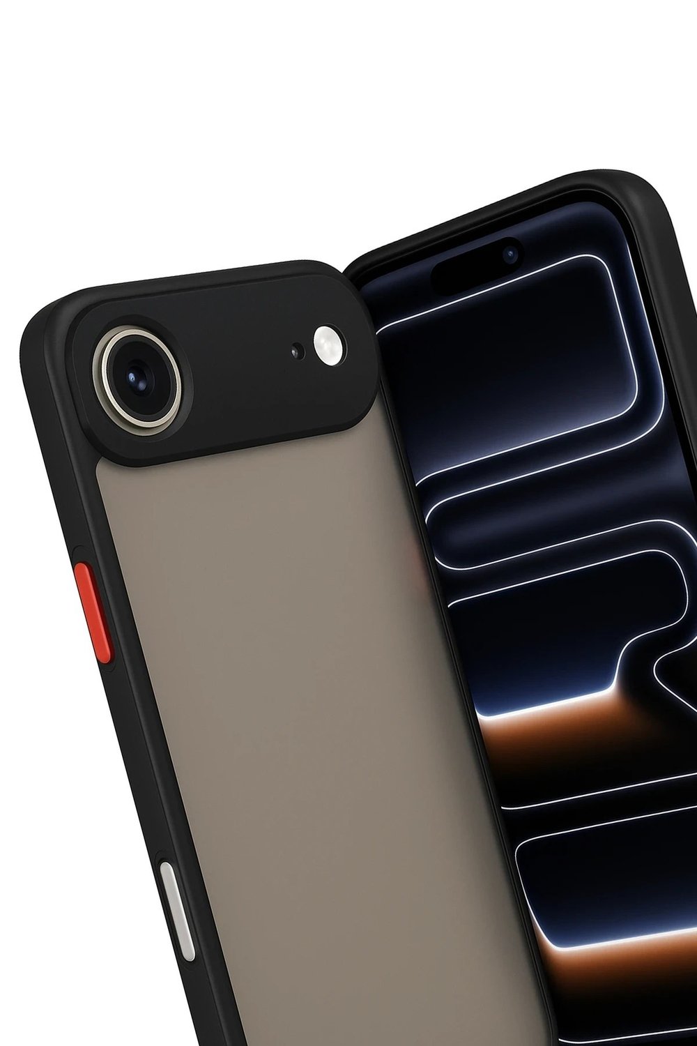 Mey İthalat®  iPhone 17 Air Kılıf Montreal Silikon Kapak - Siyah
