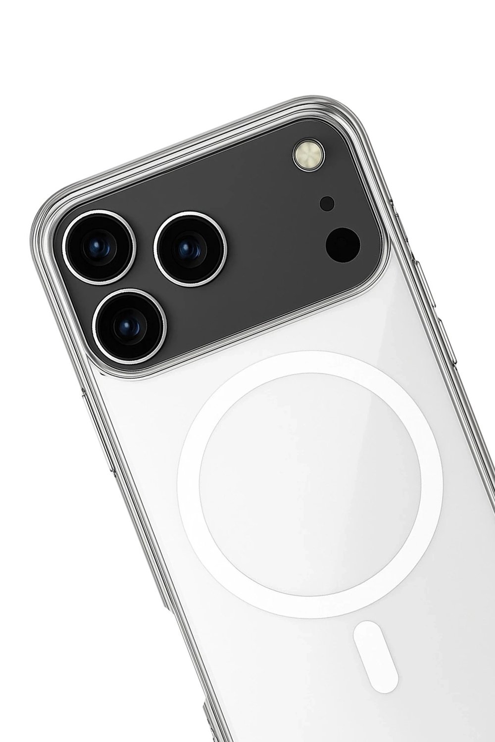 Mey İthalat®  iPhone 17 Pro Kılıf Magneticsafe Şeffaf Silikon - Şeffaf