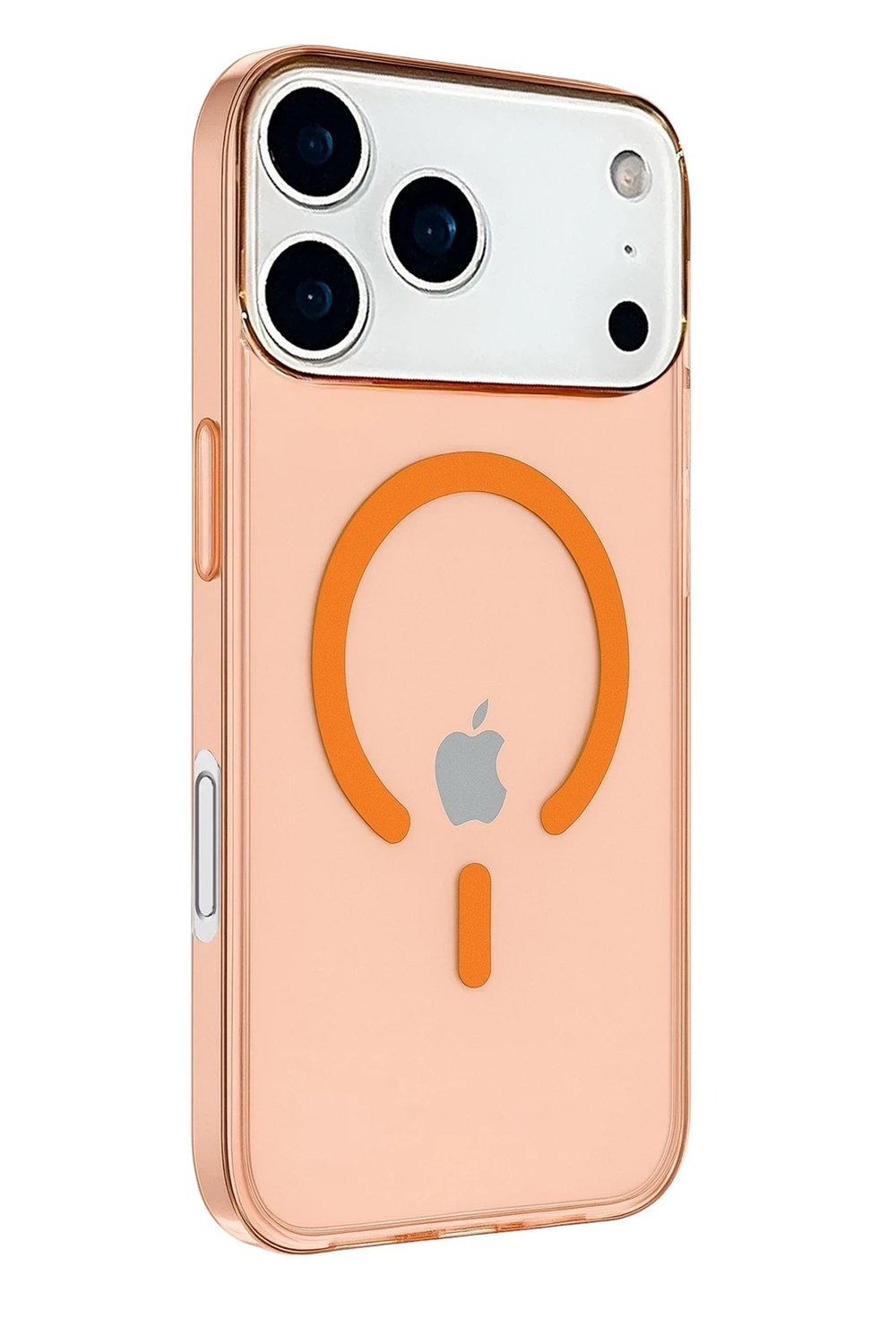 Mey İthalat®  iPhone 17 Pro Kılıf Pc Real Magsafe Kapak - Turuncu