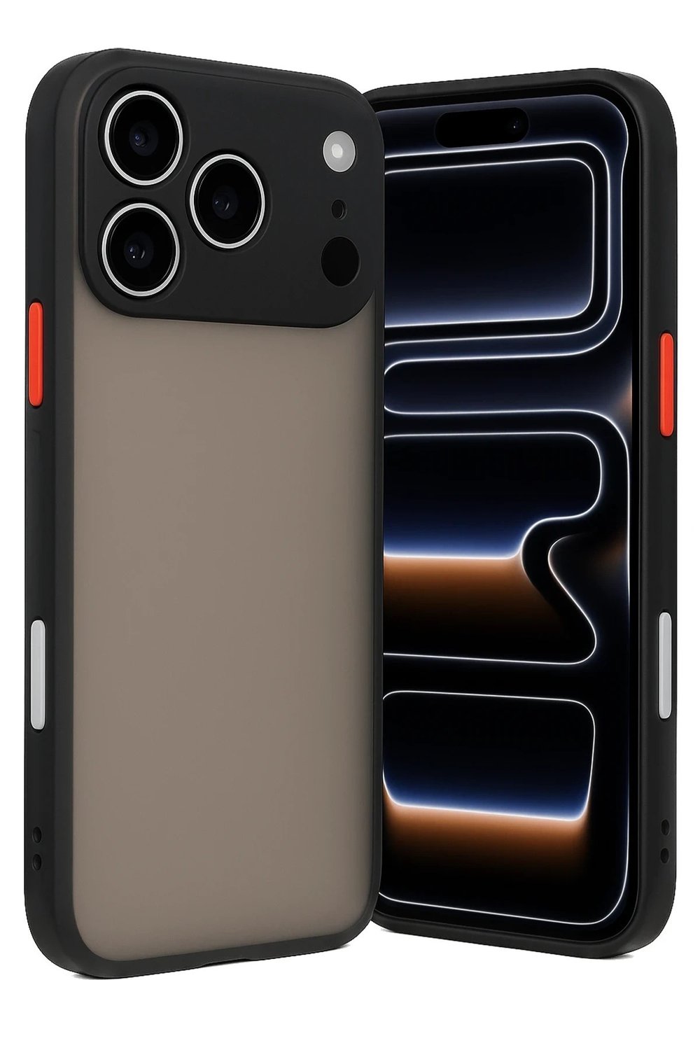 Mey İthalat®  iPhone 17 Pro Max Kılıf Montreal Silikon Kapak - Siyah