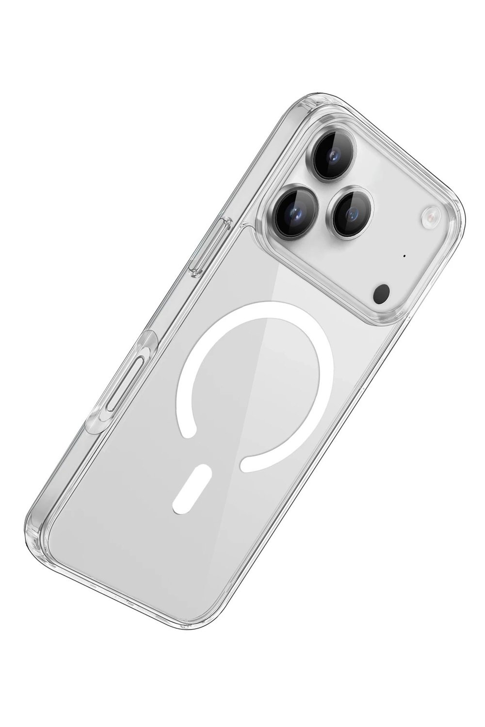 Mey İthalat®  iPhone 17 Pro Max Kılıf Pc Real Magsafe Kapak - Şeffaf