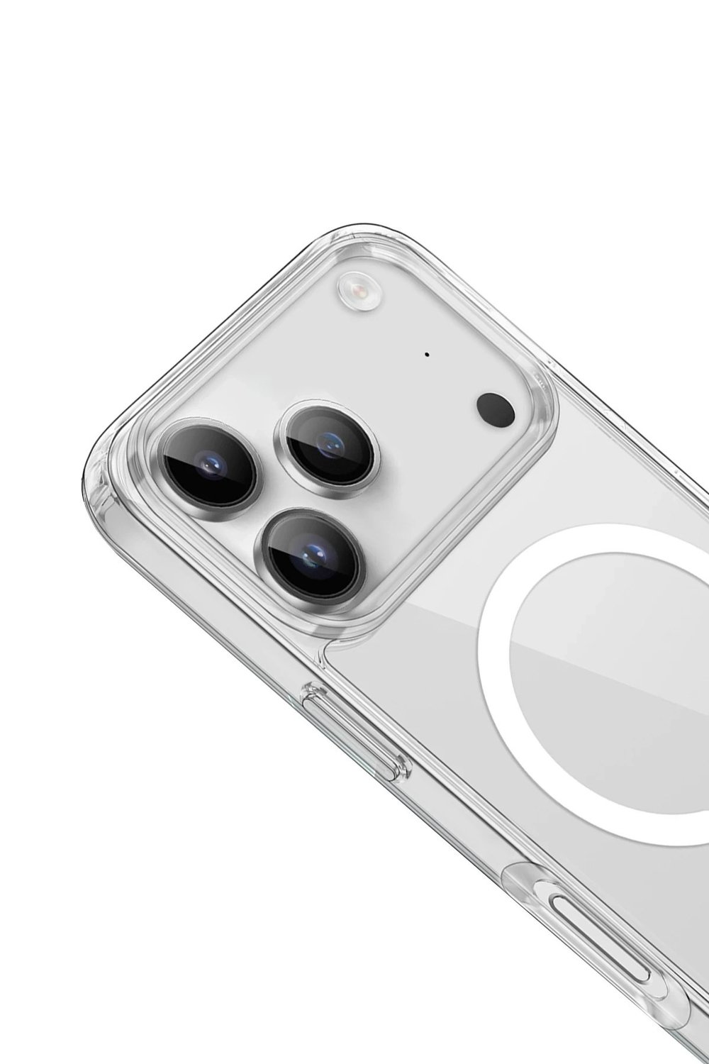 Mey İthalat®  iPhone 17 Pro Max Kılıf Pc Real Magsafe Kapak - Şeffaf