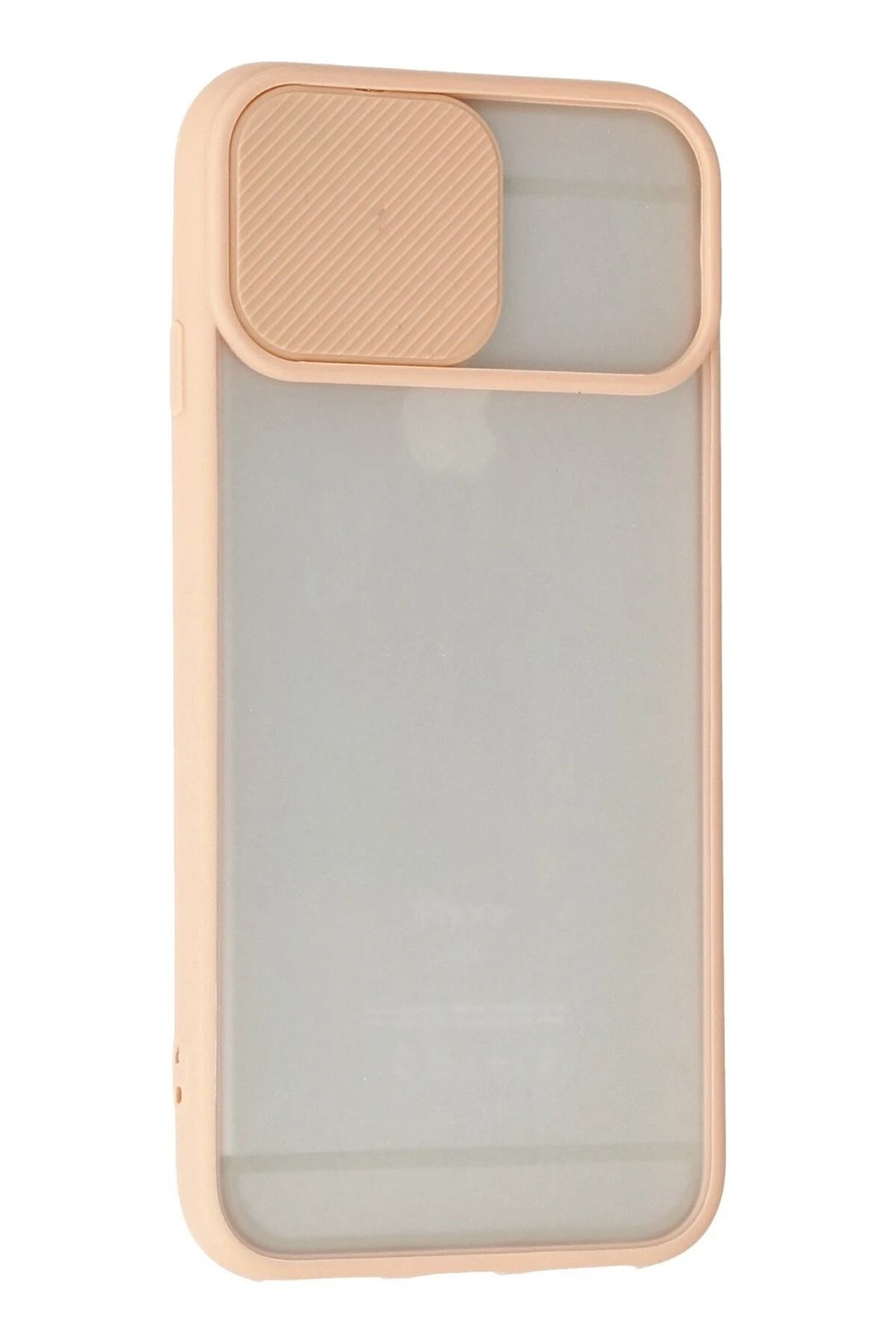 Mey İthalat®  iPhone 6 Kılıf Palm Buzlu Kamera Sürgülü Silikon - Pembe