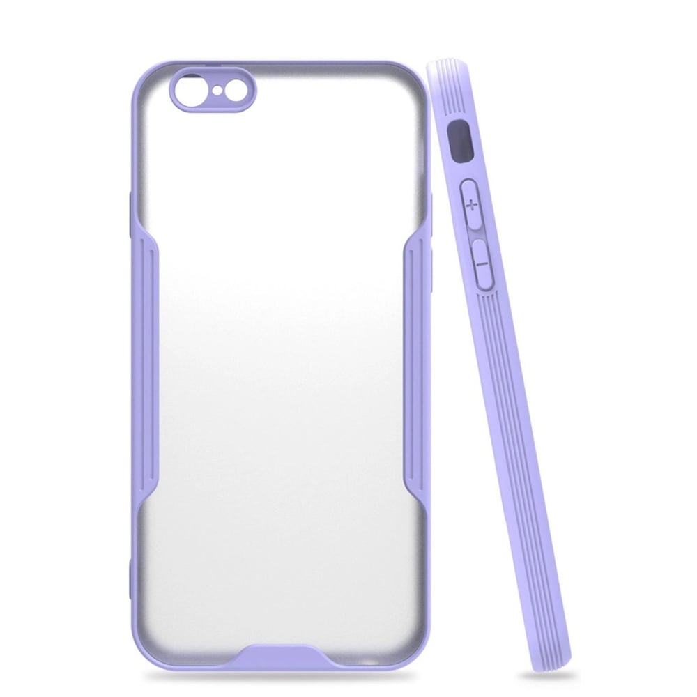Mey İthalat®  iPhone 6 Kılıf Platin Silikon - Lila