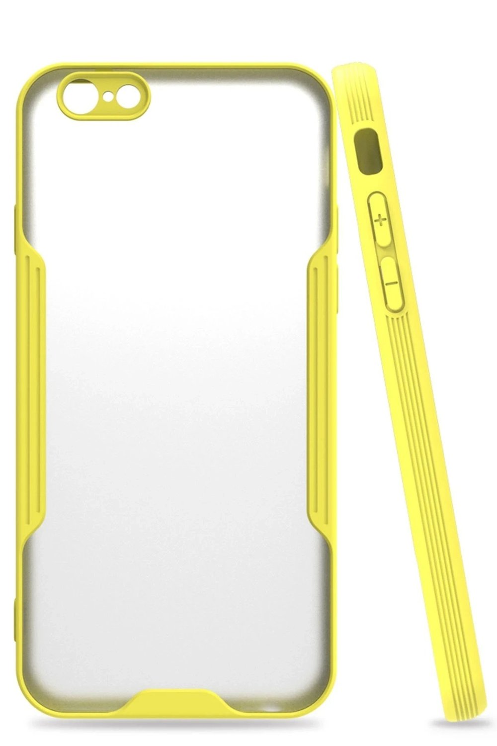 Mey İthalat®  iPhone 6 Kılıf Platin Silikon - Sarı