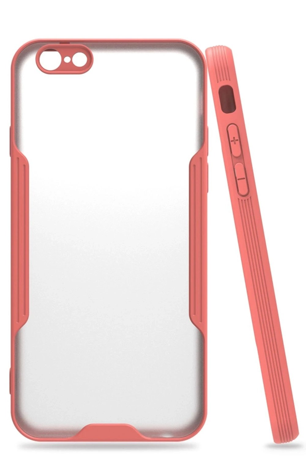 Mey İthalat®  iPhone 6 Kılıf Platin Silikon - Pembe