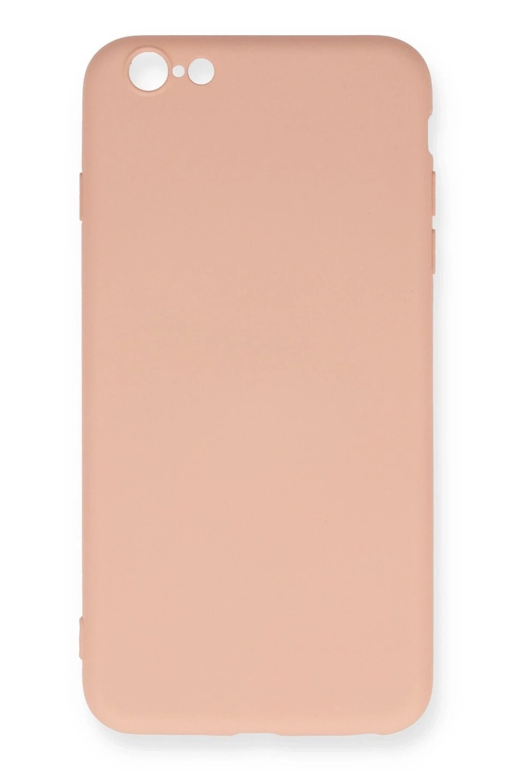 Mey İthalat®  iPhone 6 Plus Kılıf Nano içi Kadife Silikon - Pudra