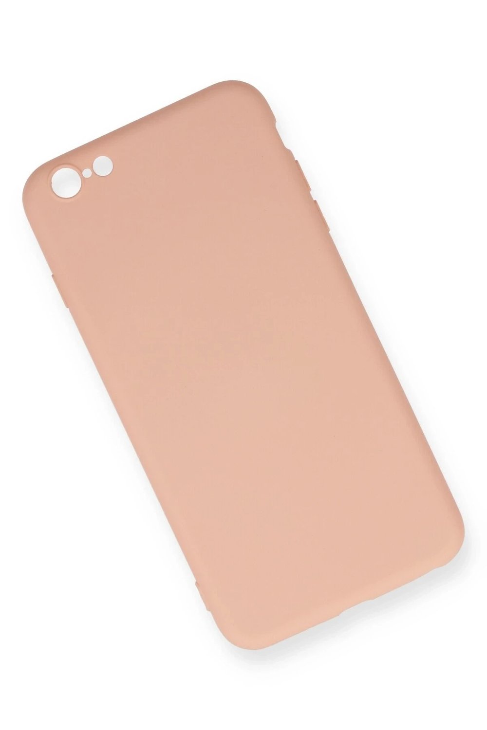 Mey İthalat®  iPhone 6 Plus Kılıf Nano içi Kadife Silikon - Pudra