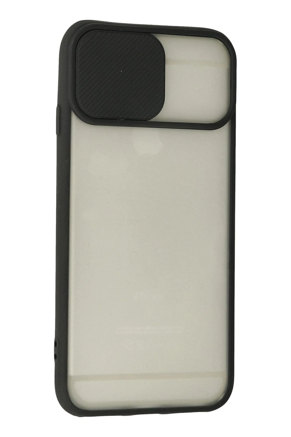 Mey İthalat®  iPhone 6 Plus Kılıf Palm Buzlu Kamera Sürgülü Silikon - Siyah