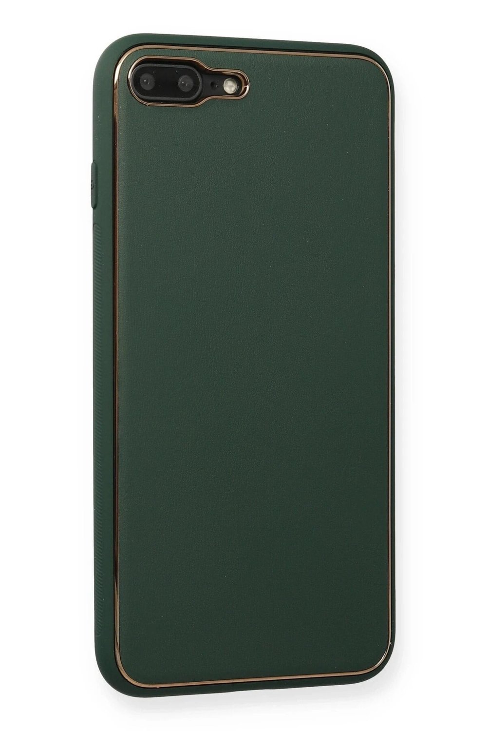 Mey İthalat®  iPhone 7 Plus Kılıf Coco Deri Silikon Kapak - Yeşil