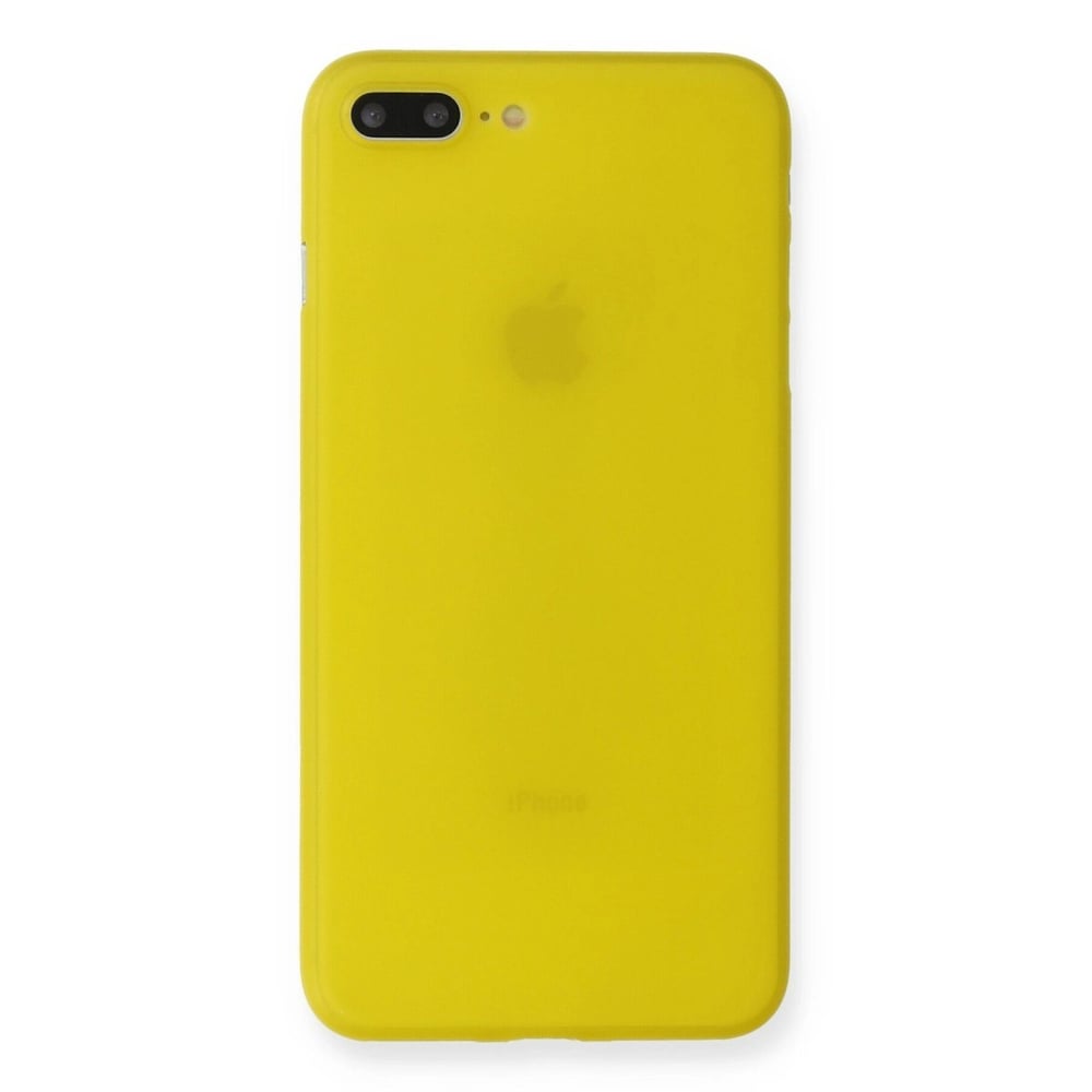 Mey İthalat®  iPhone 7 Plus Kılıf PP Ultra İnce Kapak - Sarı