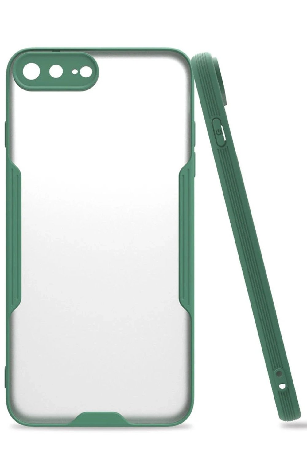 Mey İthalat®  iPhone 7 Plus Kılıf Platin Silikon - Yeşil