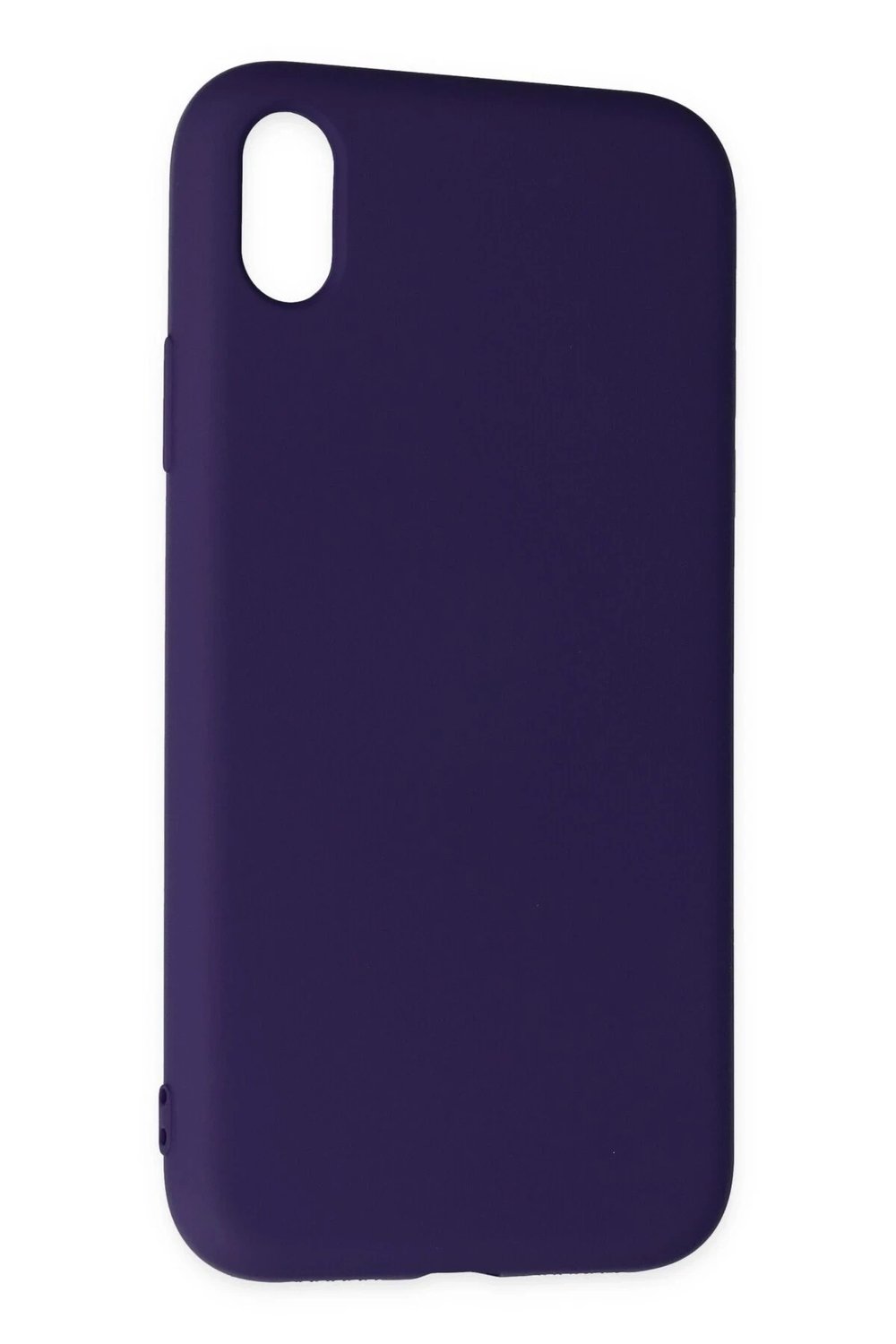 Mey İthalat®  iPhone XR Kılıf Nano içi Kadife Silikon - Mor