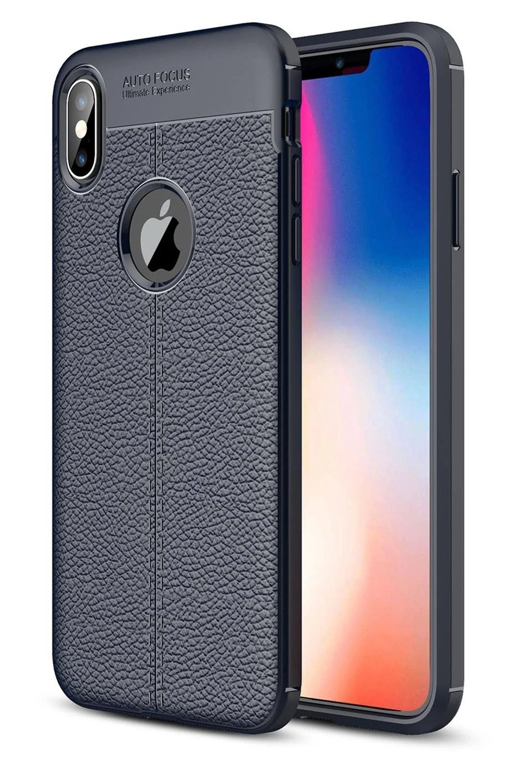 Mey İthalat®  iPhone XS Max Kılıf Auto Focus Kapak - Lacivert
