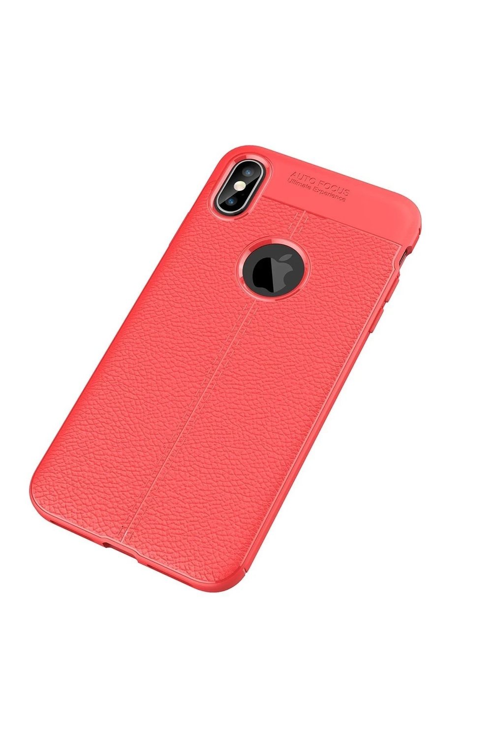 Mey İthalat®  iPhone XS Max Kılıf Auto Focus Kapak - Kırmızı