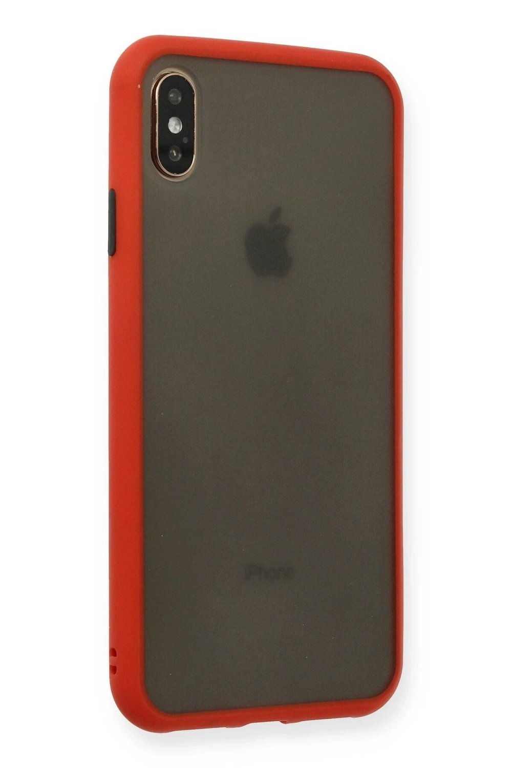 Mey İthalat®  iPhone XS Max Kılıf Montreal Silikon Kapak - Kırmızı