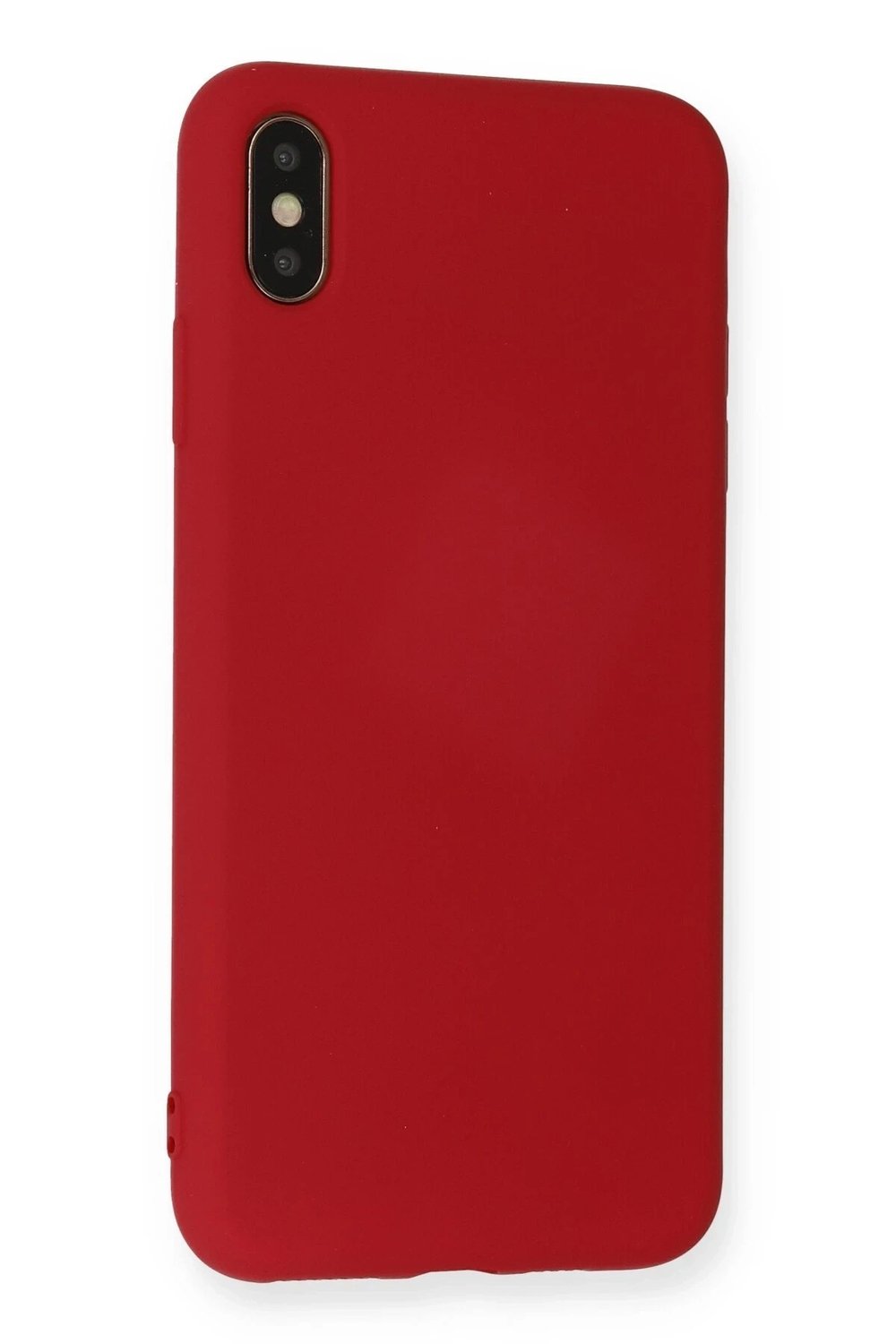 Mey İthalat®  iPhone XS Max Kılıf Nano içi Kadife Silikon - Kırmızı