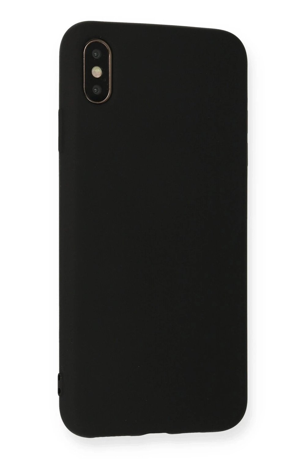 Mey İthalat®  iPhone XS Max Kılıf Nano içi Kadife Silikon - Siyah