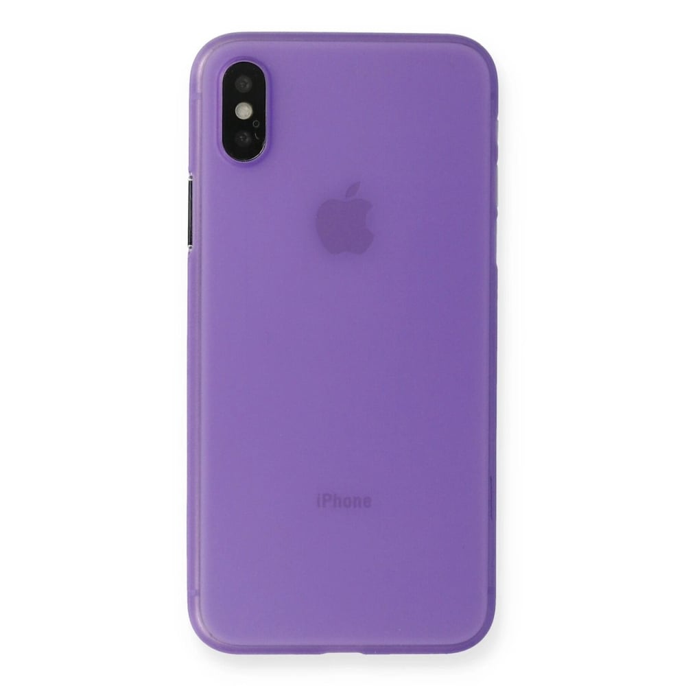 Mey İthalat®  iPhone XS Max Kılıf PP Ultra İnce Kapak - Mor