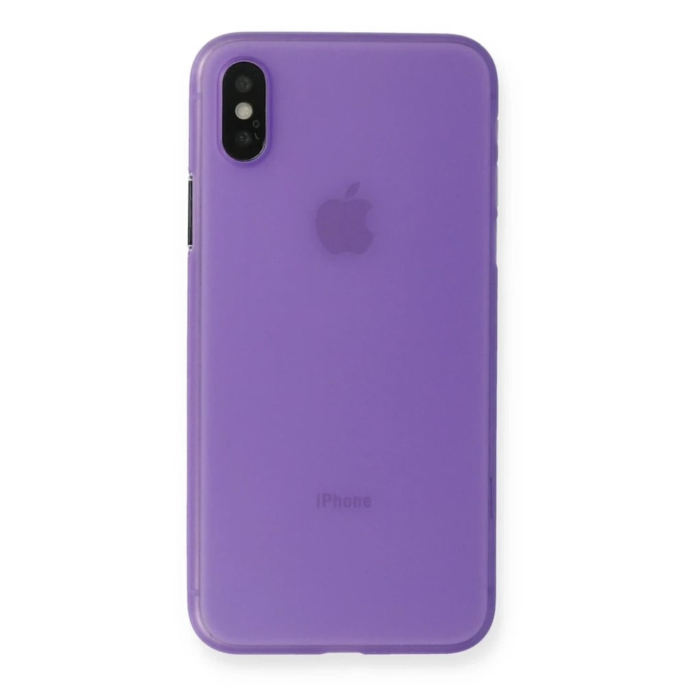 Mey İthalat®  iPhone XS Max Kılıf PP Ultra İnce Kapak - Mor