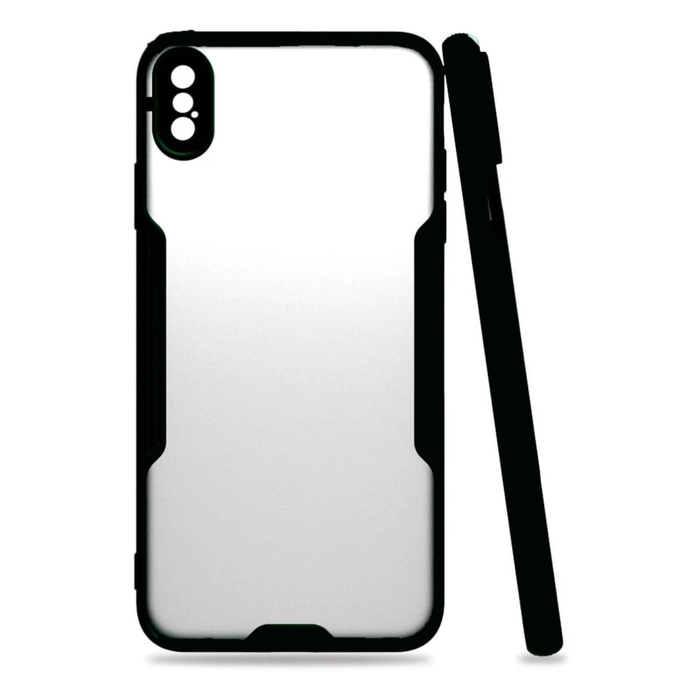 Mey İthalat®  iPhone XS Max Kılıf Platin Silikon - Siyah