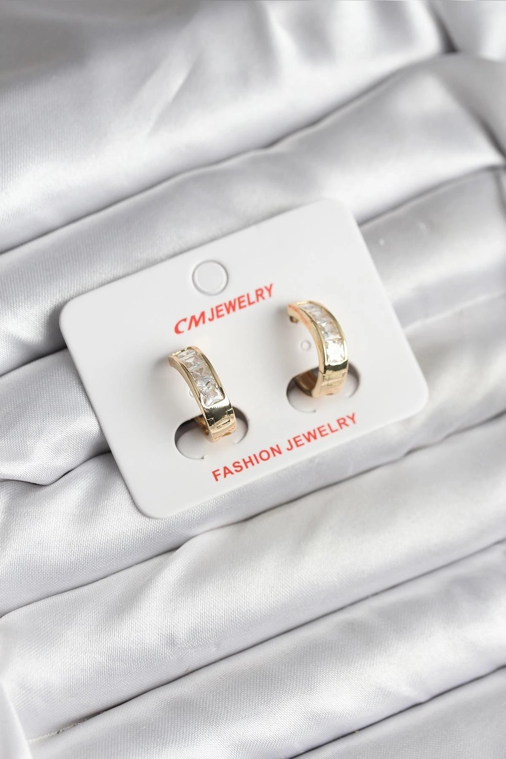 Mey İthalat® 14K Gold Renk Kaplama CM Kadın Küpe
