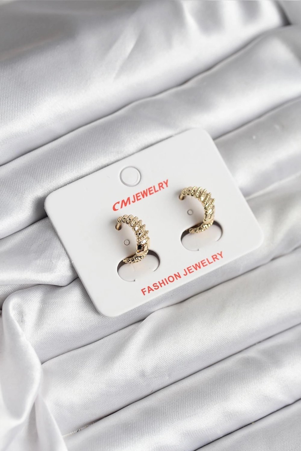 Mey İthalat® 14K Gold Renk Kaplama CM Kadın Küpe