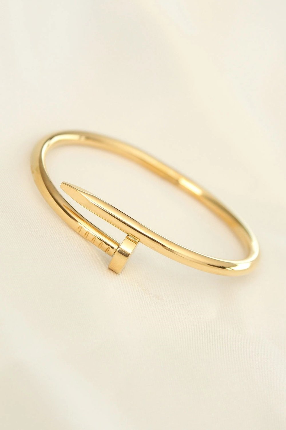 Mey İthalat® 316L Çelik Gold Renk Çivi Model Bileklik